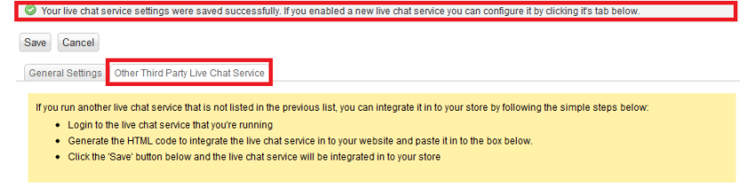 Other Third Party Live Chat Service